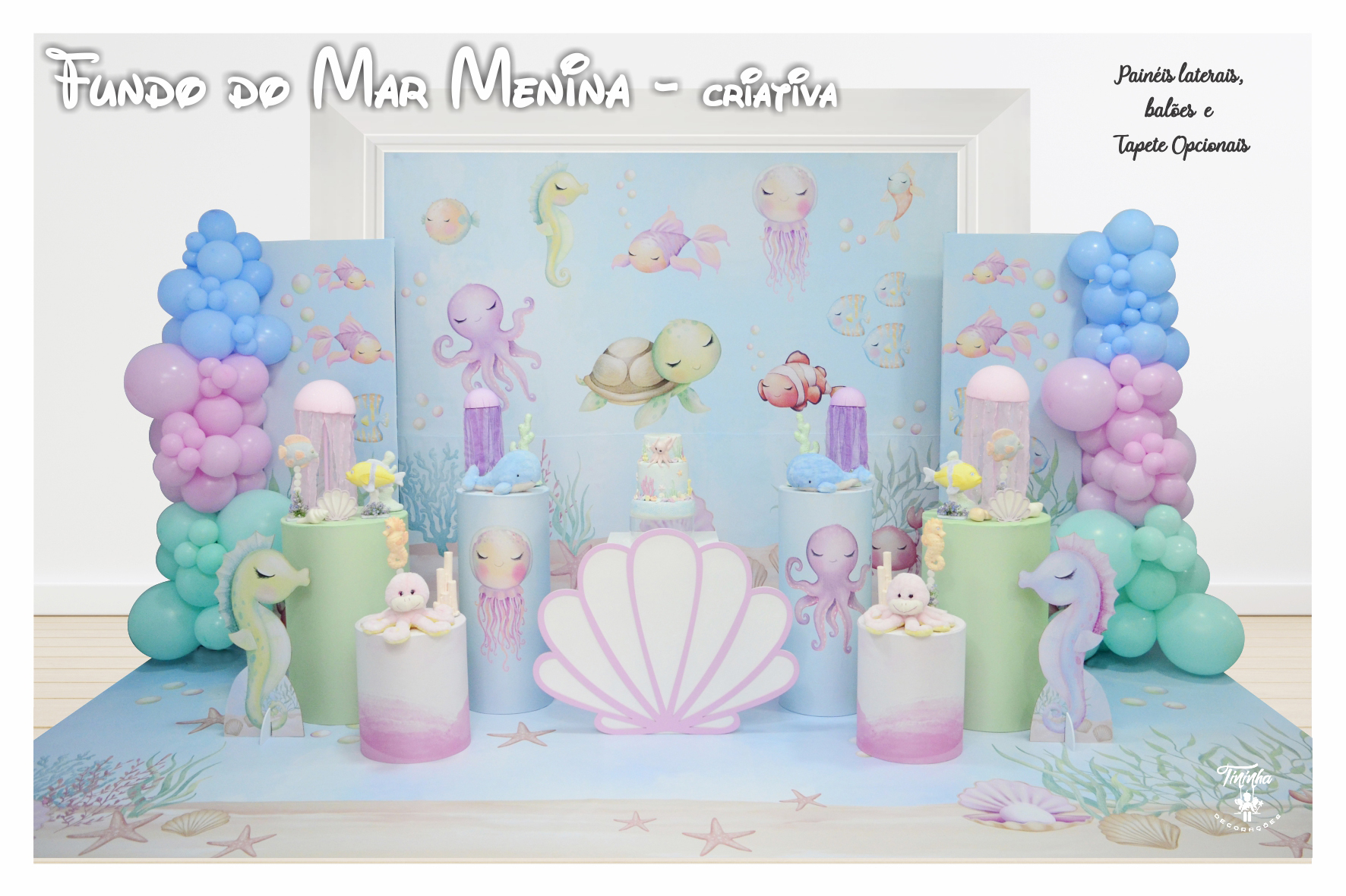 Fundo do Mar Menina - criativa